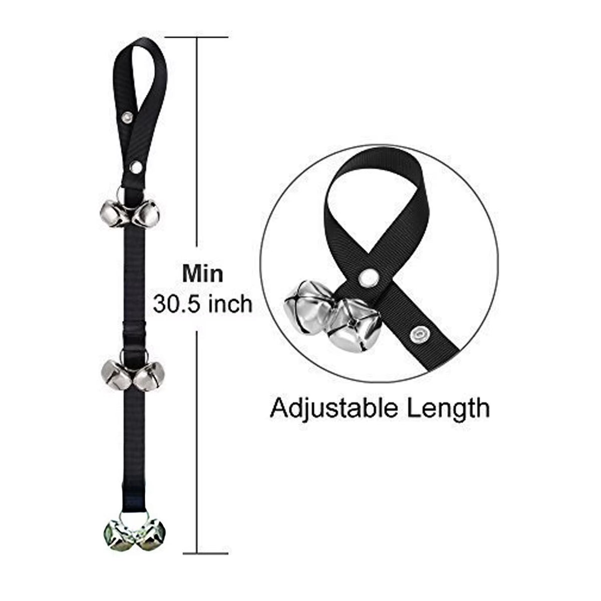 Dog Potty Training Bells - Adjustable Door Hanging Bells for Dogs