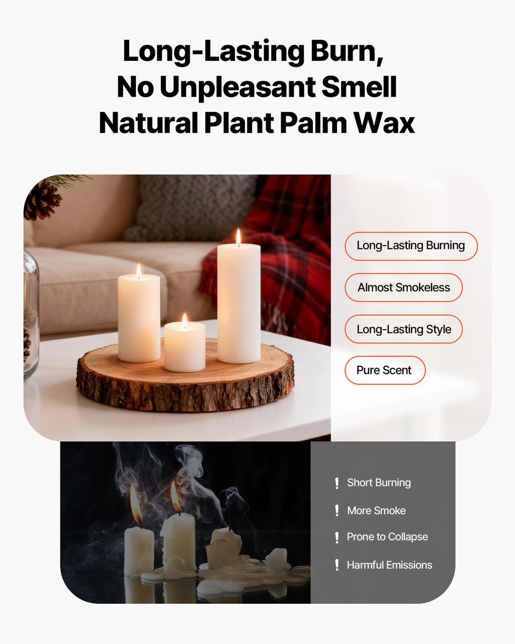Pillar Candles and Glass Cylinder Vases Set, 36 Pc – image 4