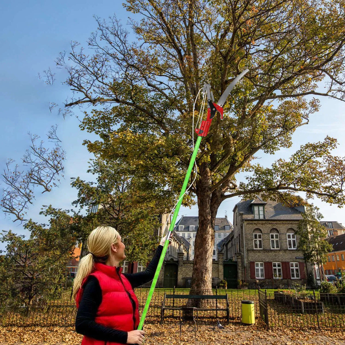 Extendable Manual Pole Saw and Tree Pruner, Up to 28 ft Reach – image 6