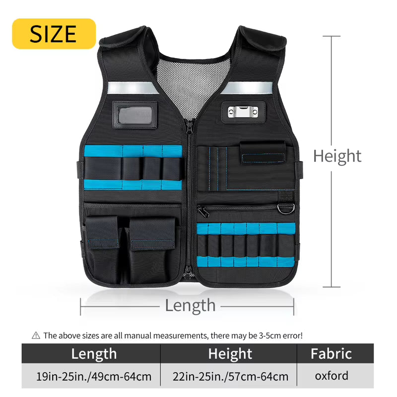 Workwear Tool Vest with Multi-Pocket Storage for Electricians – image 5