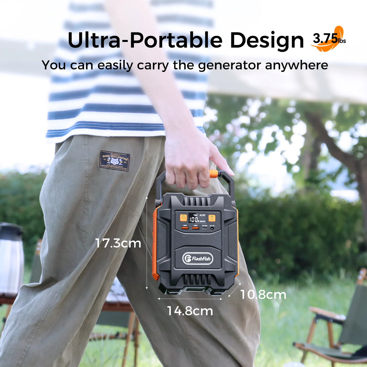 Portable Power Station 200W with 60W Solar Panel, 172.8Wh – image 4