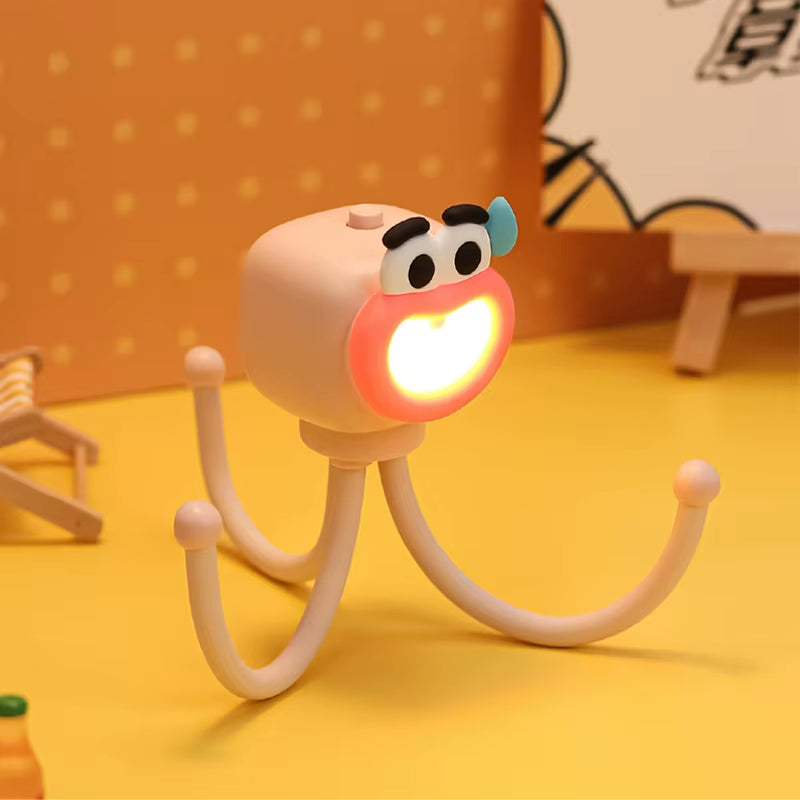 Flexible Octopus Night Light - Mini Bendable LED Reading Lamp