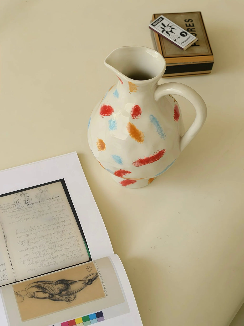 Handmade Nordic Pottery Jug Vase – image 10