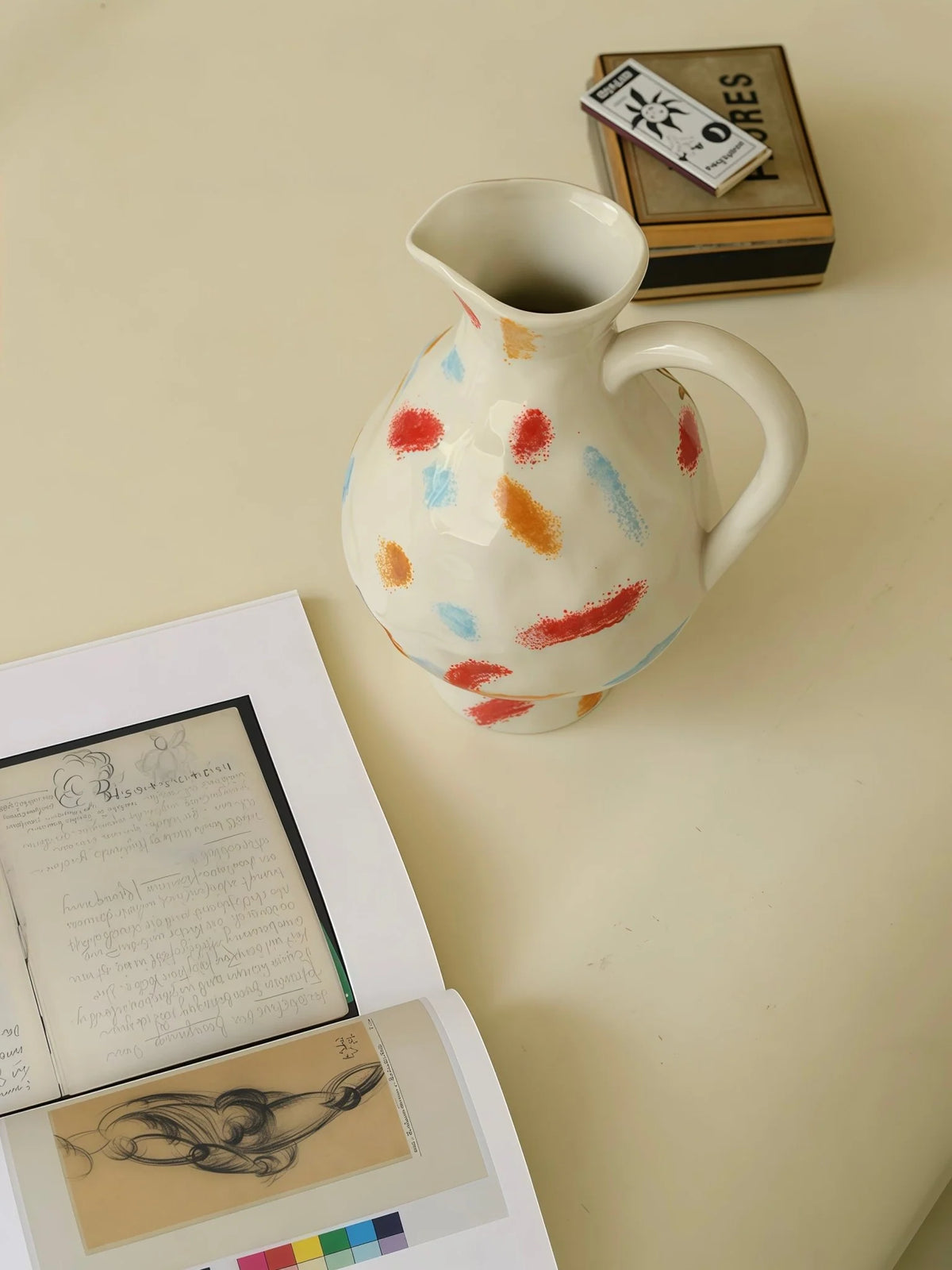 Handmade Nordic Pottery Jug Vase – image 10