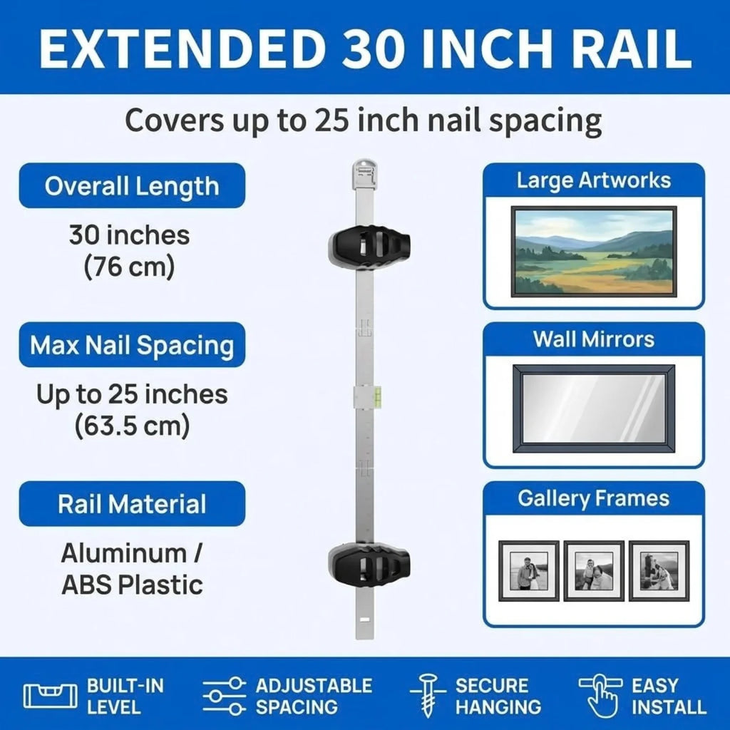 Picture Hanging Tool – 3-in-1 Leveling Art Hanging Kit – image 2
