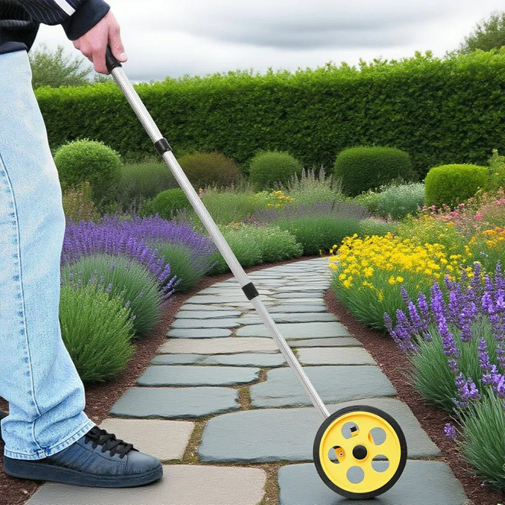 Distance Measuring Wheel with Folding Handle, 0 to 9999.9 m – image 1