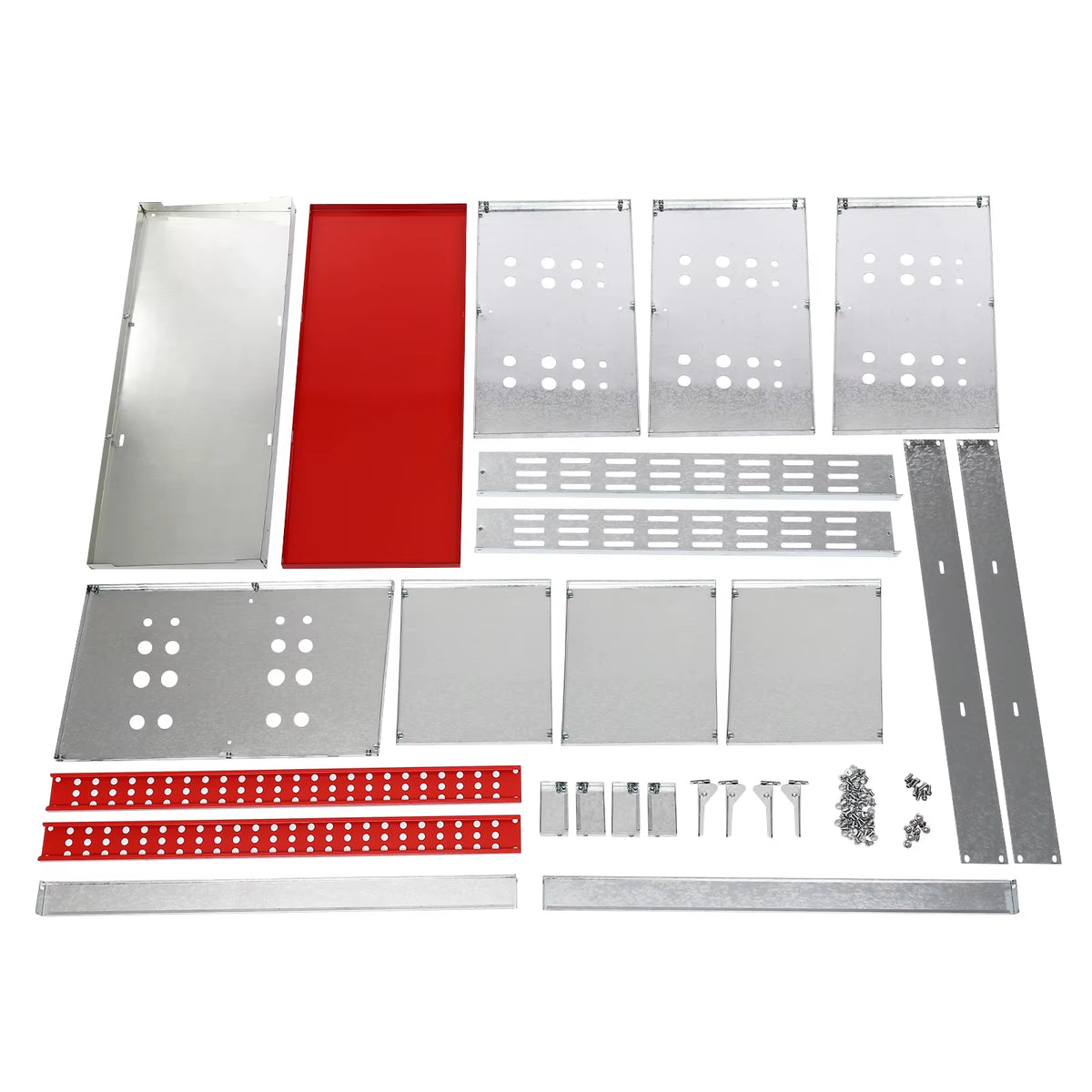 6 Hole Freestanding Galvanized Chicken Nesting Box with Perch Bar