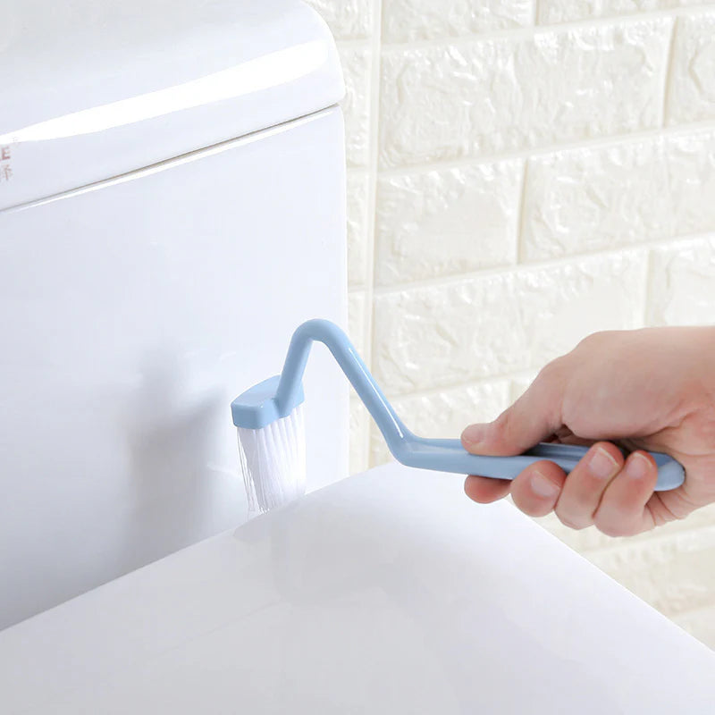 Toilet Rim Brush Curved Long Handle Under-Rim Cleaner – image 2
