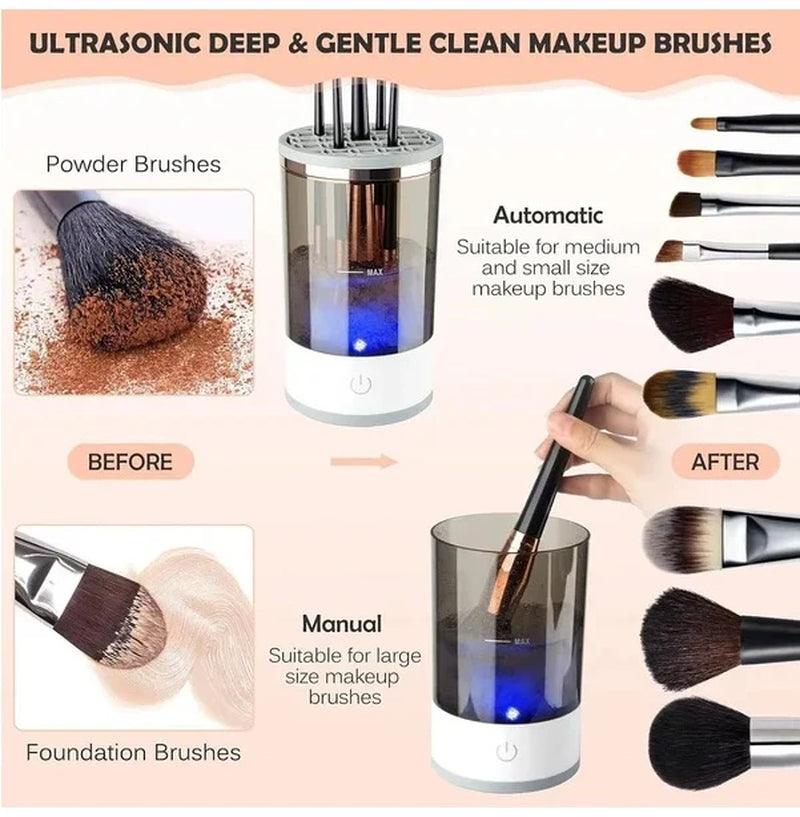 Makeup Brush Cleaner, Electric USB Spinning Brush Dryer – image 5