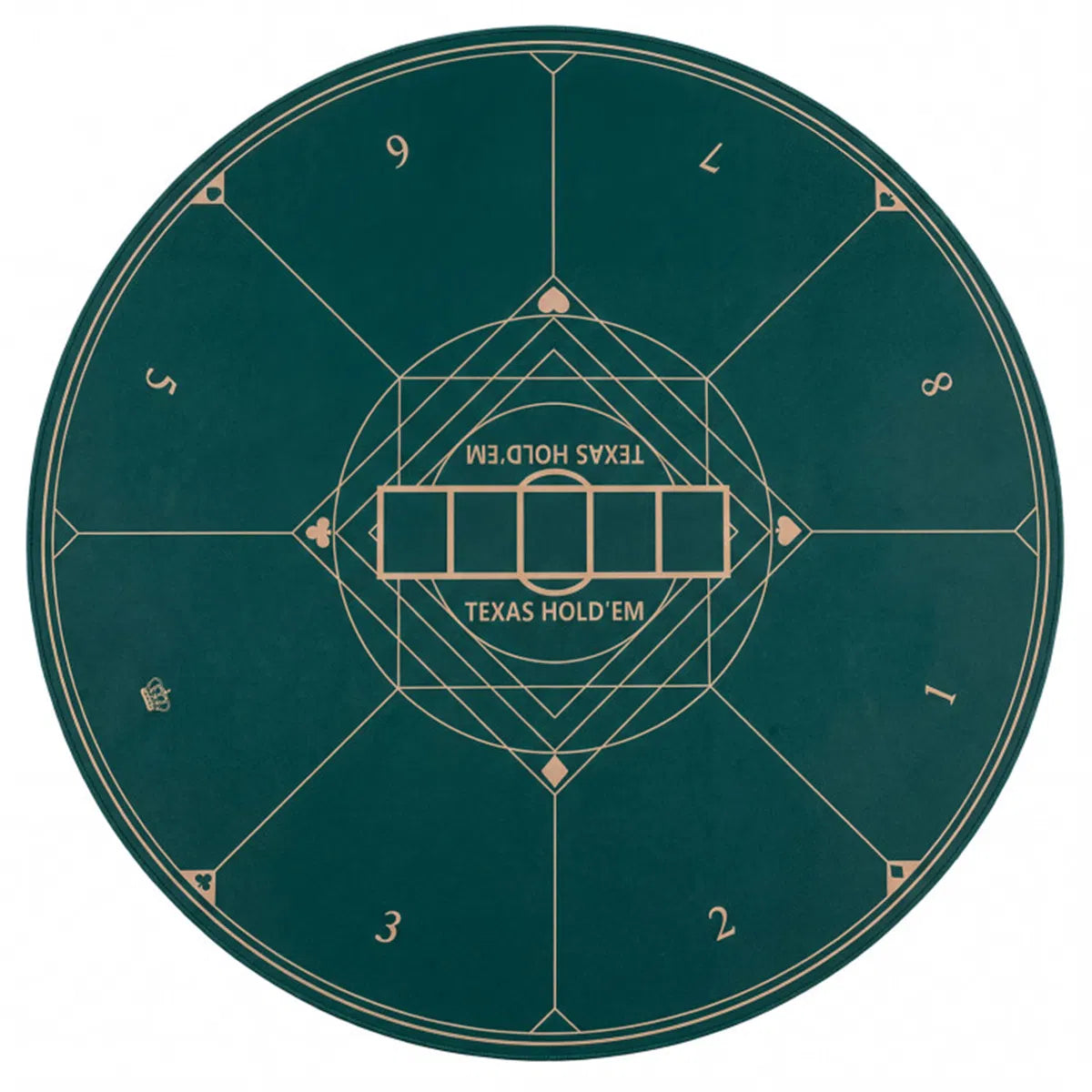 Round Poker Table Top 40 in, Foldable Card Mat with Carry Bag, Green – image 6