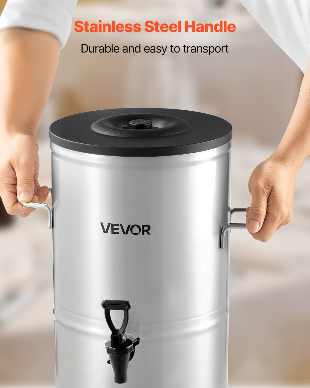 Iced Tea Dispenser 4 Gallon, 304 Stainless Steel Beverage Server – image 6