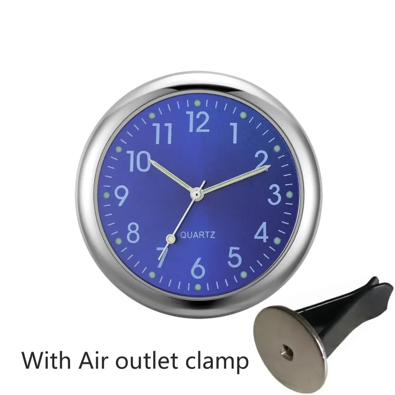 Car Dashboard Clock - Luminous Stick-On Mini Analog Quartz Clock – image 9