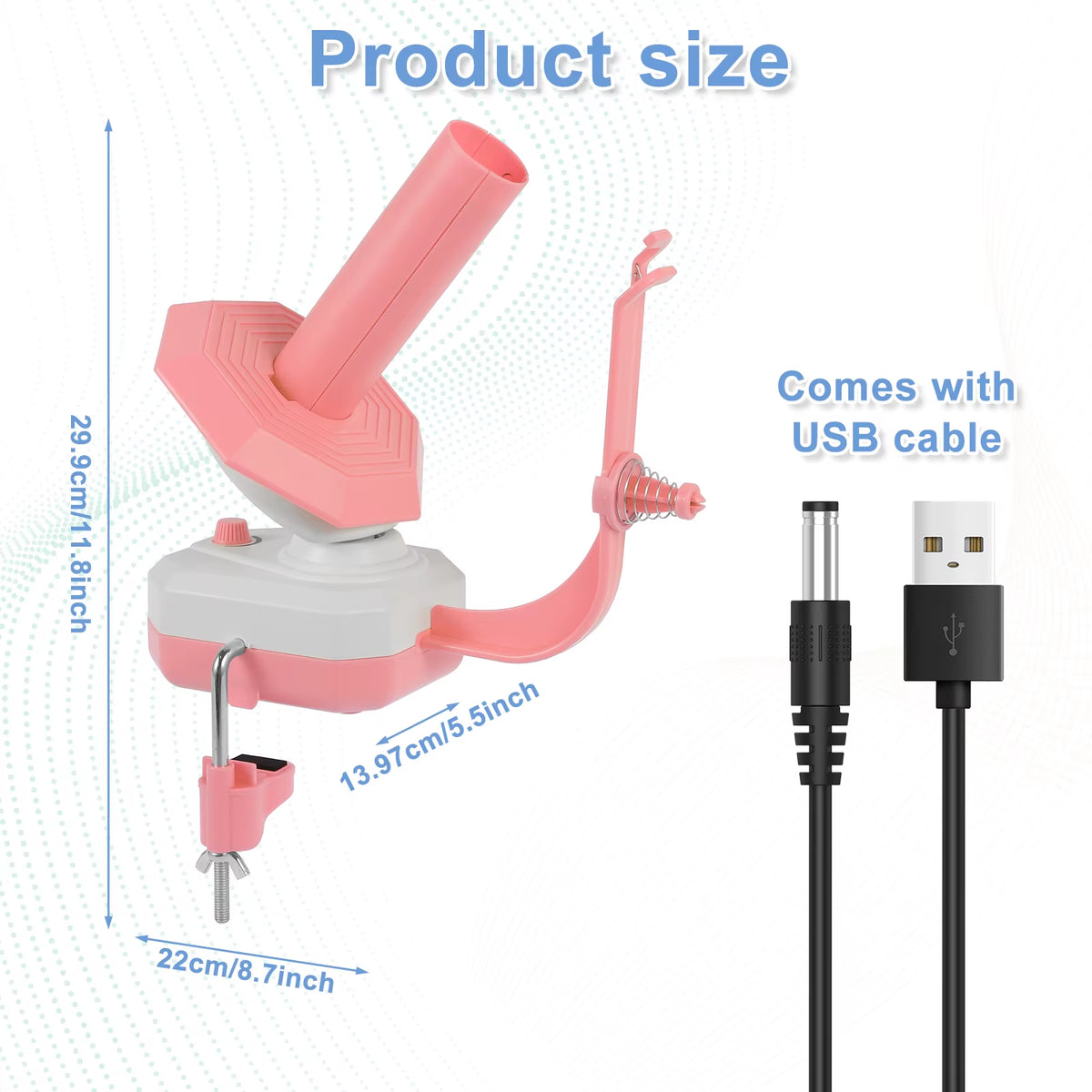 Electric Yarn Ball Winder With Stepless Speed Control – image 4