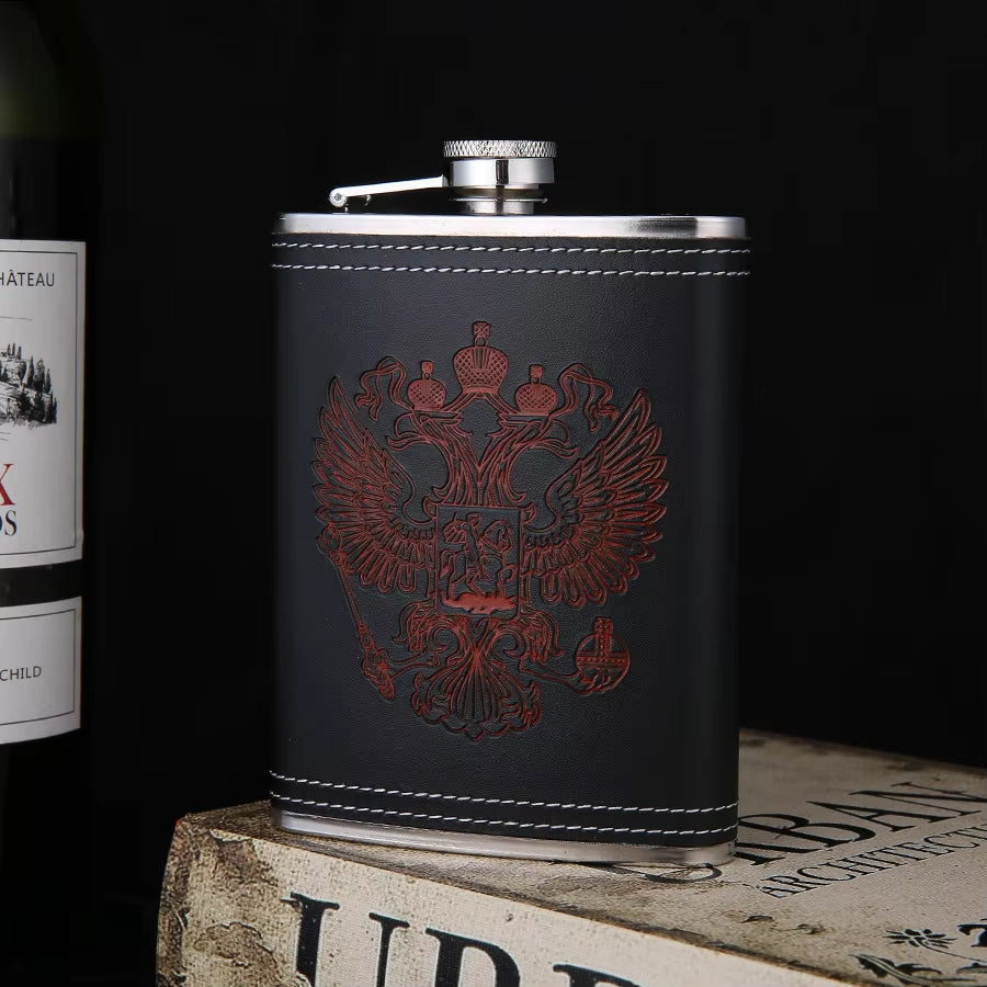 8 oz Stainless Steel Hip Flask Gift Set with Funnel and 2 Cups – image 6
