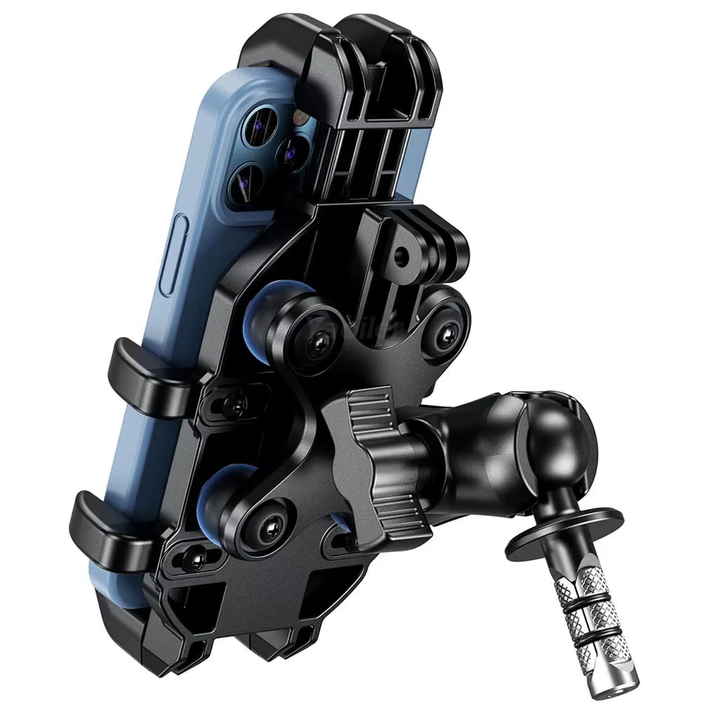 Motorcycle Fork Stem Phone Mount With Vibration Dampener