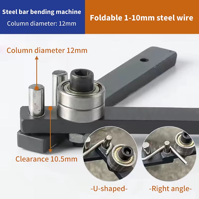 Welding & Fabrication Manual Metal Bender for Steel Bar and Rod – image 8