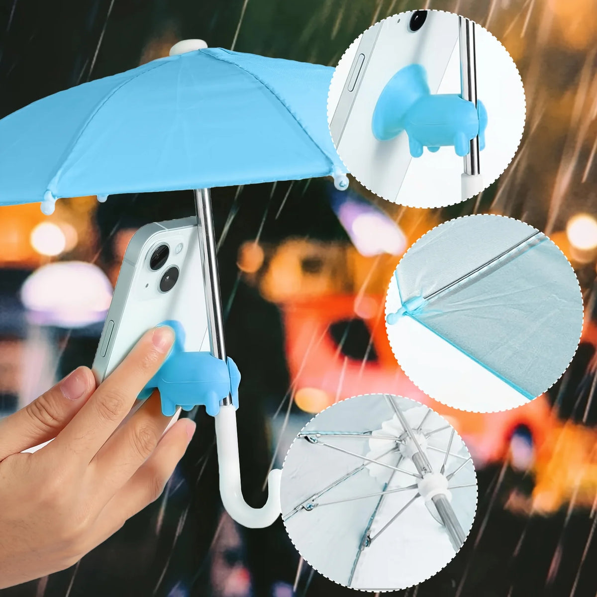 Mini Umbrella Phone Stand – Cute Universal Desk Holder – image 6