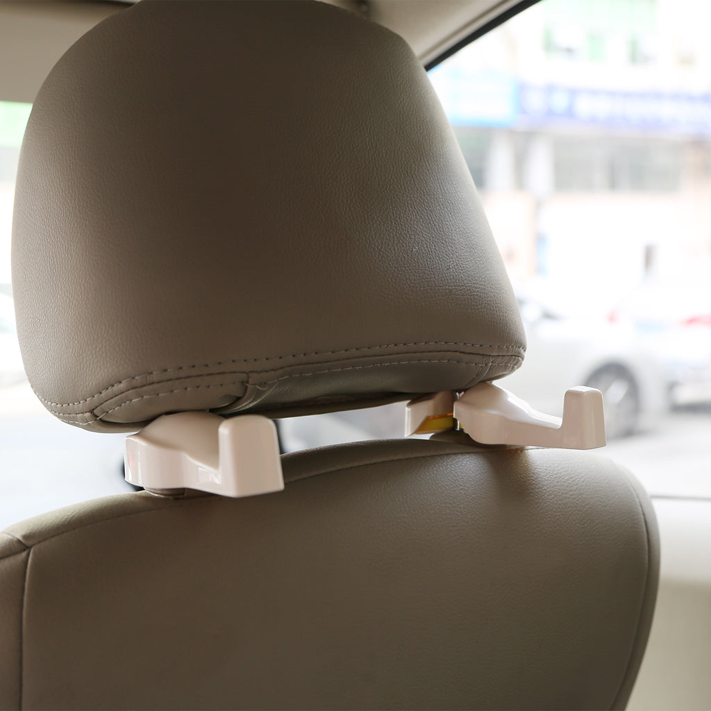 Car Headrest Hooks 2-Pack - 360 Rotating Purse & Grocery Hanger – image 5