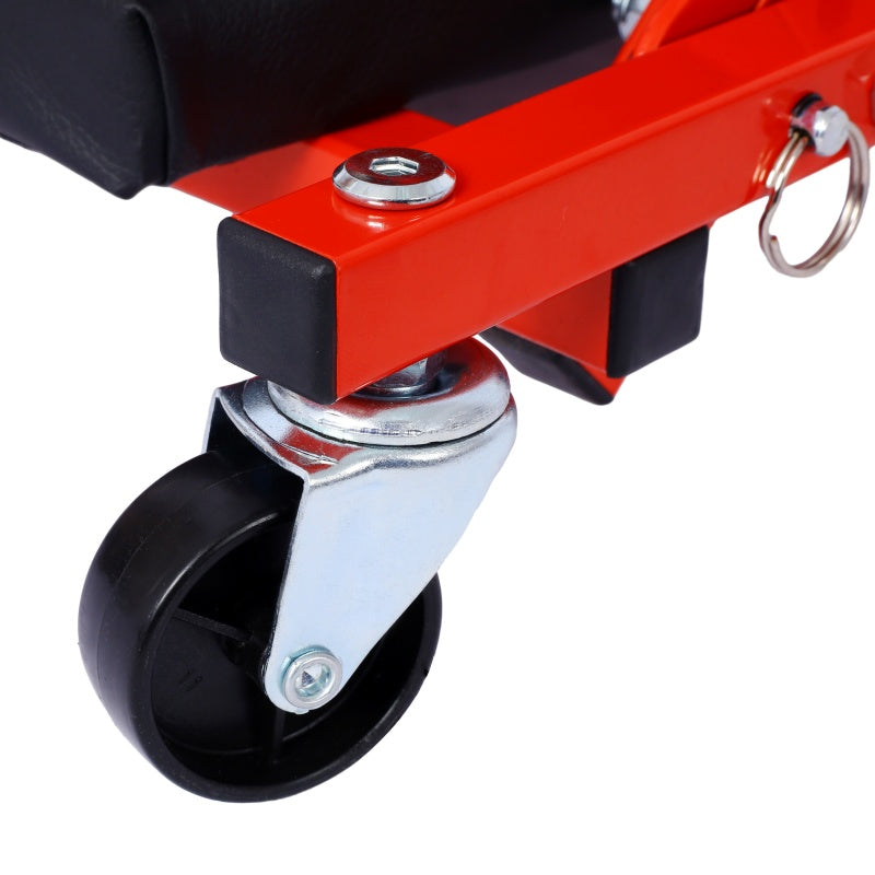 2-in-1 Mechanic Creeper and Seat, 36 in Z-Crawler, 300 lb, Red – image 13