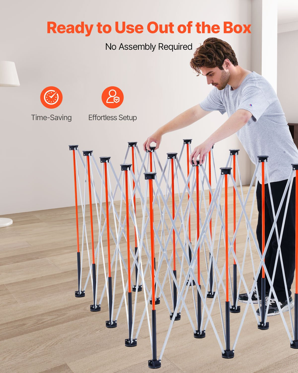 Portable Folding Workstand 8 x 4 ft, 6000 lb Capacity