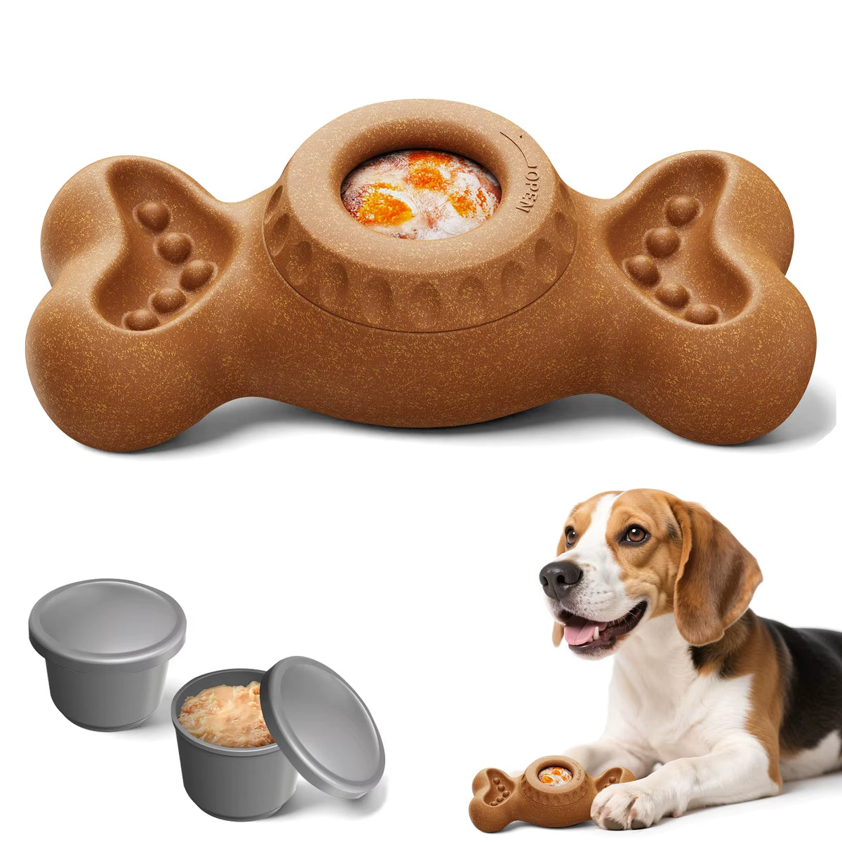 Frozen Treat Dog Chew Toy - 3-in-1 Bone with Freezer Molds – image 8
