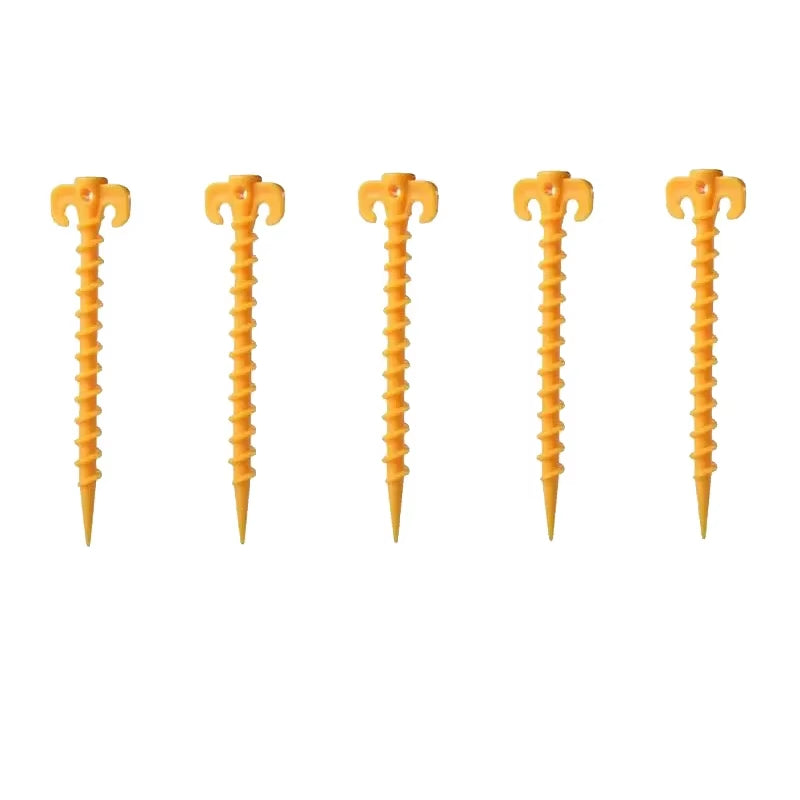 Sand Tent Stakes - 5-Pack Nylon Beach and Snow Pegs