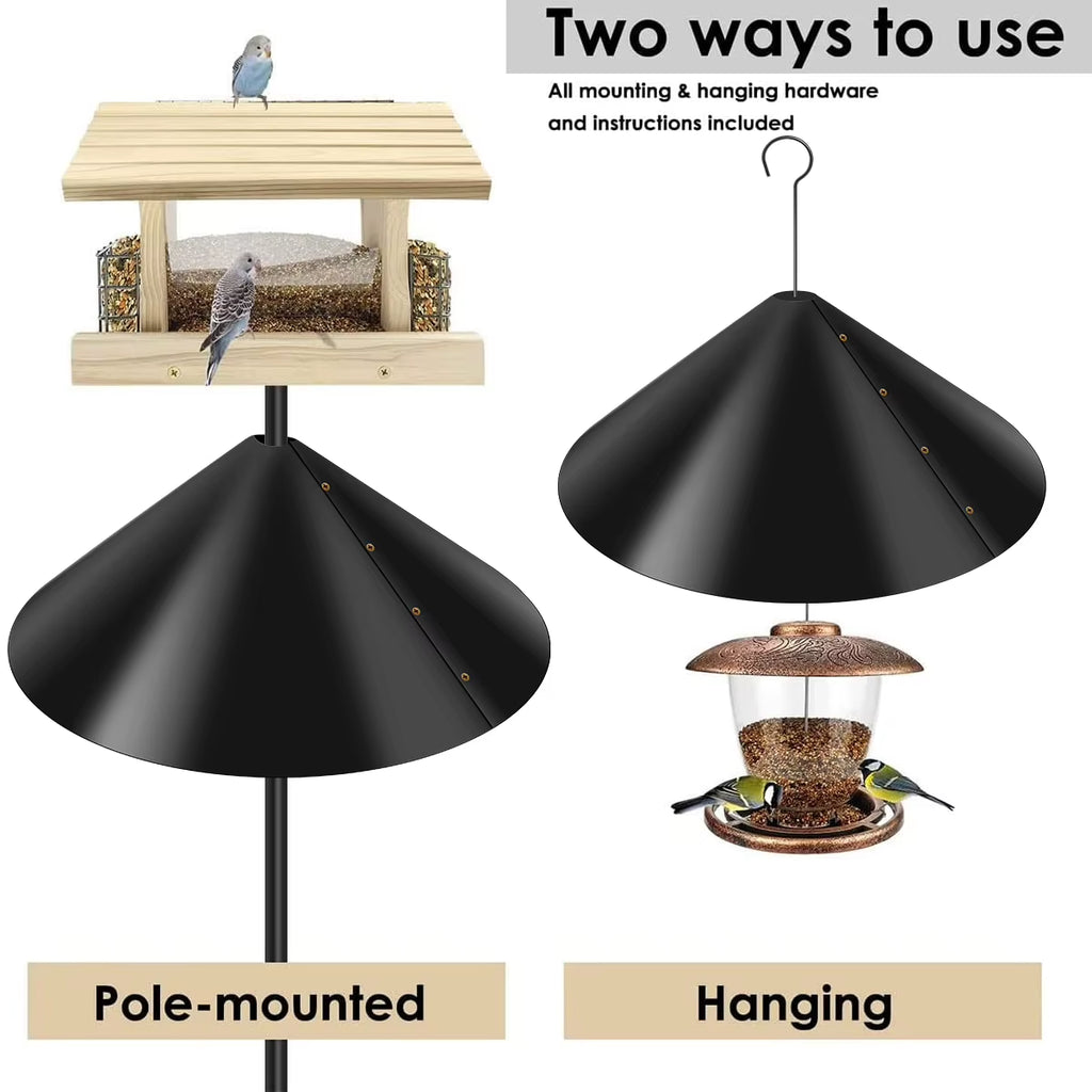 18 Inch Wrap Around Squirrel Baffle for Bird Feeder Poles – image 3