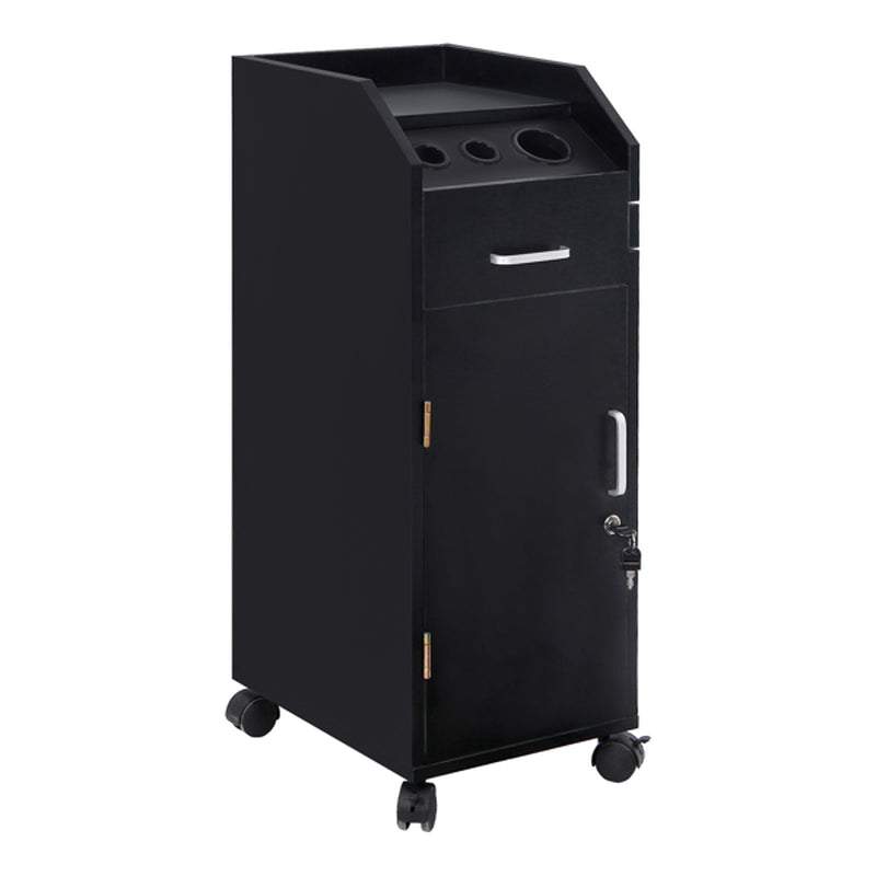 Rolling Salon Tool Cart with 3 Hair Dryer Holders and 4 Drawers – image 6