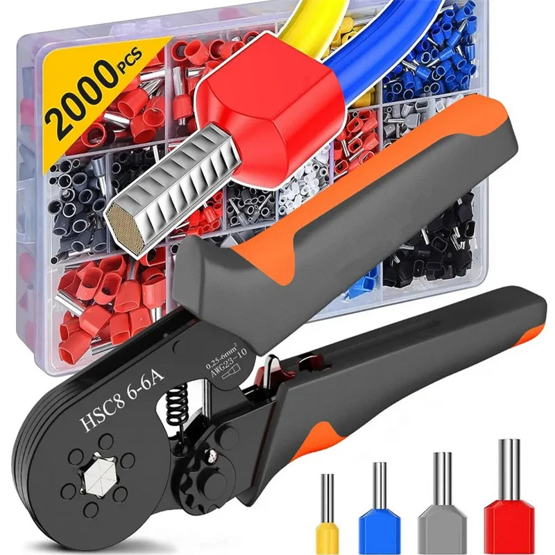 Ratcheting Ferrule Crimper Kit with Wire Ferrules, 23-10 AWG – image 2