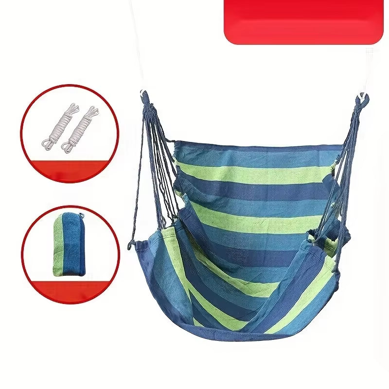 Thick Canvas Camping Hammock - Anti-Rollover – image 2