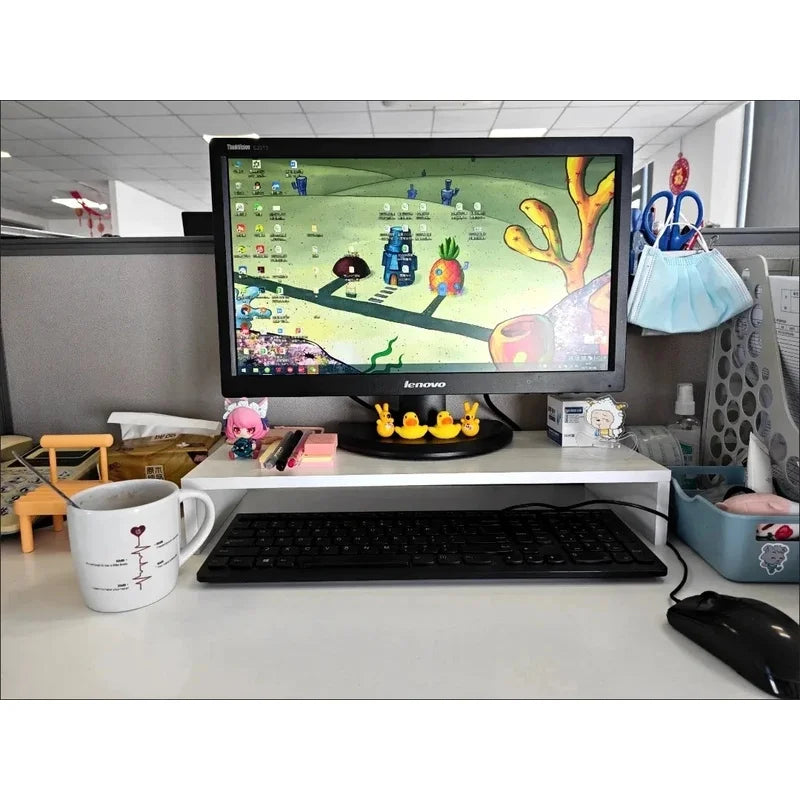 Monitor Riser Stand with Storage - Desk Organizer Shelf for Keyboard – image 5