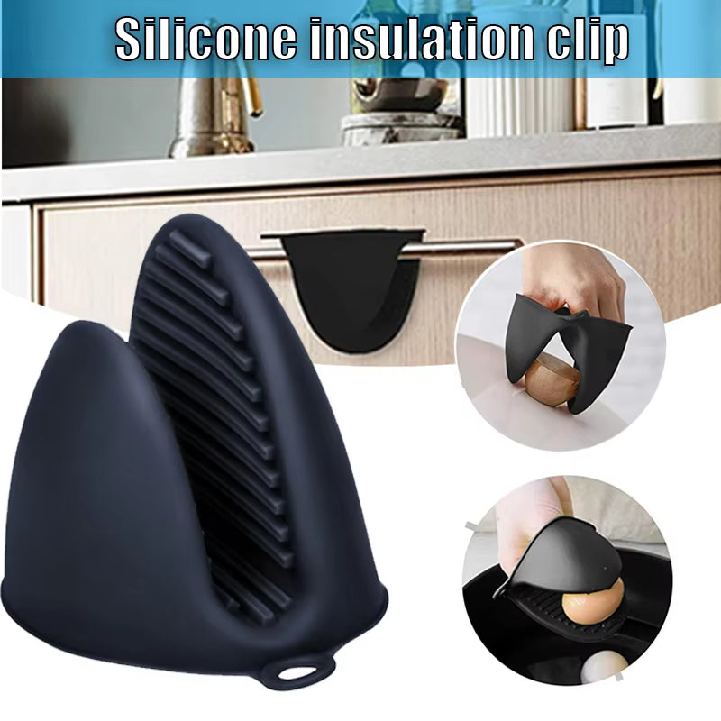 Silicone Pinch Oven Mitts 2-Pack - Heat Resistant Non-Slip Pot Holders – image 2