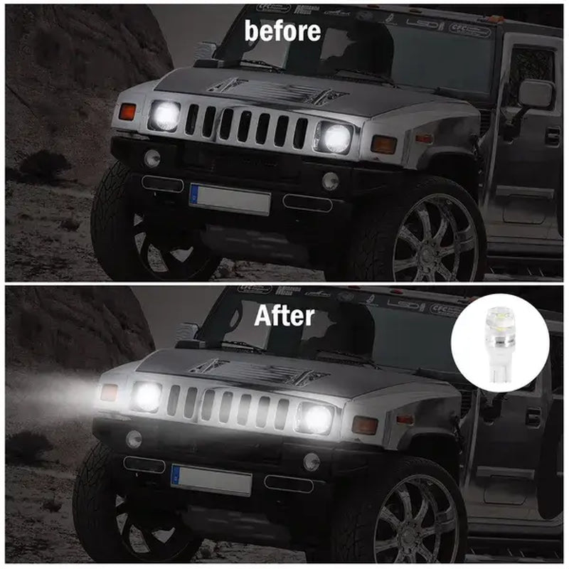 T10 LED Bulbs 20-Pack – 6500K White Interior Car Lights – image 2