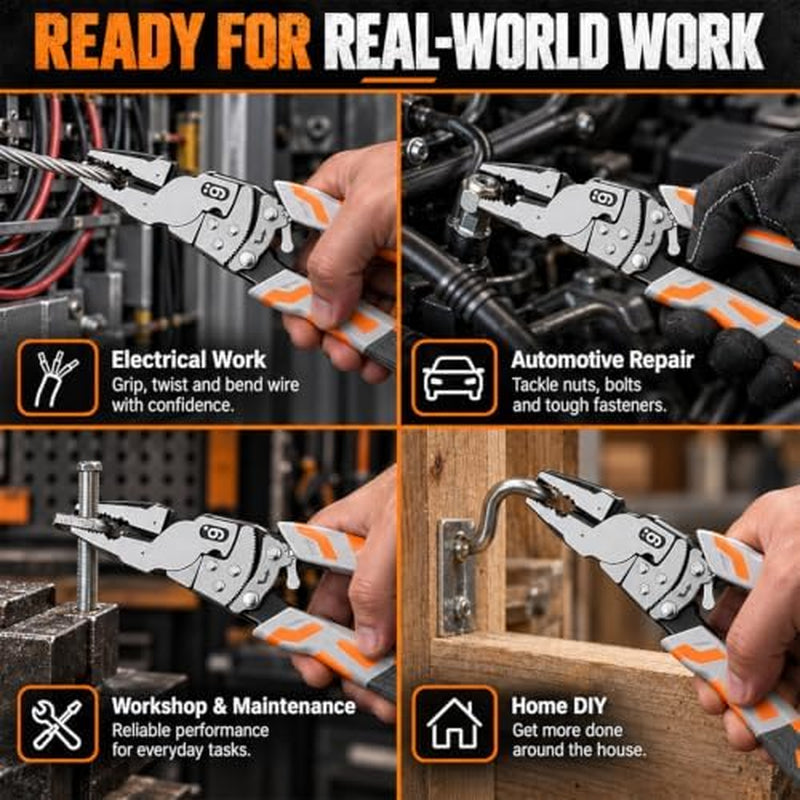 Ratchet Wire Cutter – 9 in Heavy-Duty Lineman's Pliers – image 6