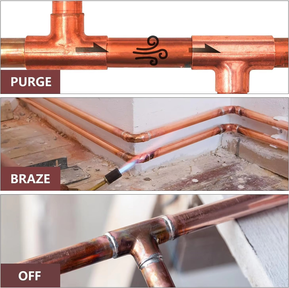 Nitrogen Purge Regulator for HVAC Brazing, 1/4 in Hose Fit