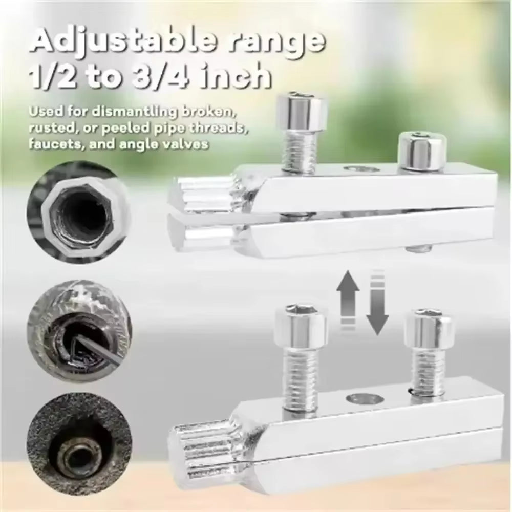 Broken Bolt Extractor - Steel Angle Valve & Damaged Screw Remover Tool