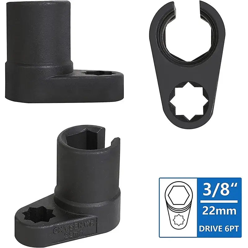Oxygen Sensor Socket Set, 5-Piece O2 Sensor Wrench & Thread Chaser Kit – image 2