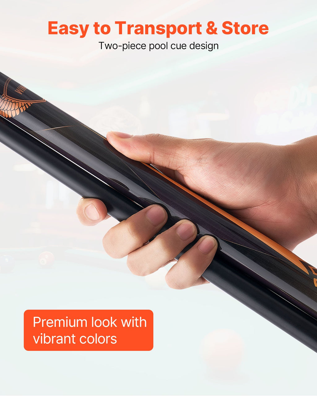 58 Inch Canadian Maple Pool Cue Stick 19 Oz With Leather Tip – image 5