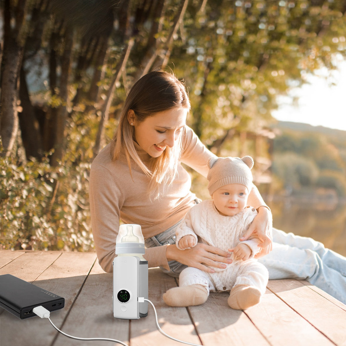 Portable Bottle Warmer with 6 Heat Settings, USB Rechargeable – image 3