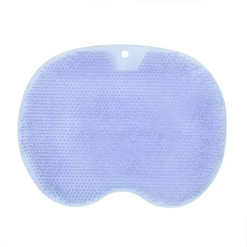 Silicone Shower Foot & Back Scrubber Mat - Non-Slip Exfoliating Bath Brush