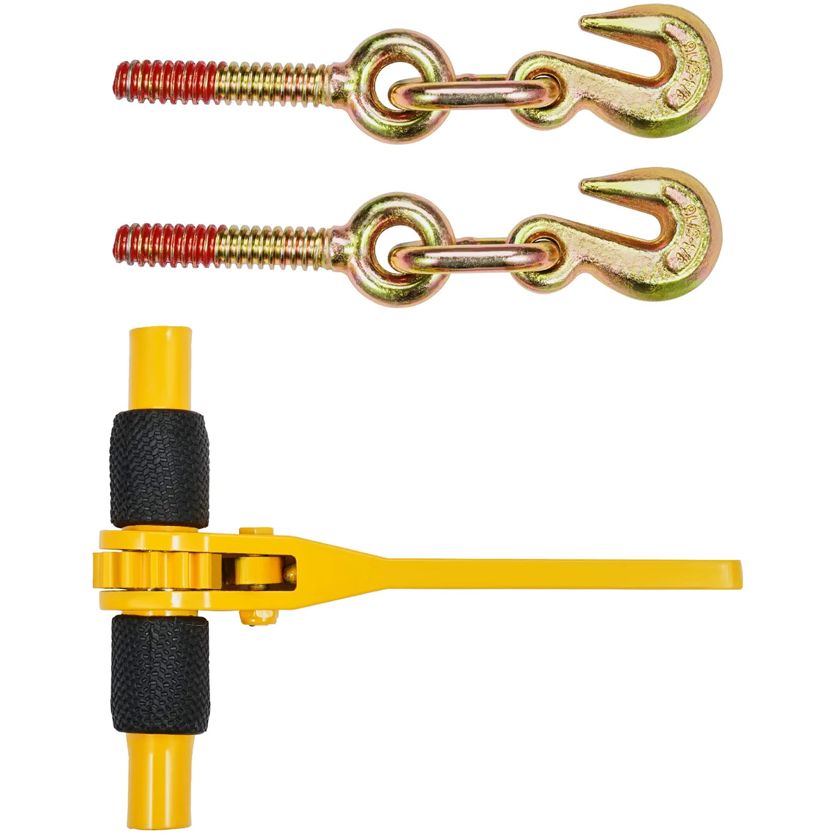 Ratchet Chain Binders 4-Pack, 1/4-5/16 in Load Binders with Grab Hooks – image 11
