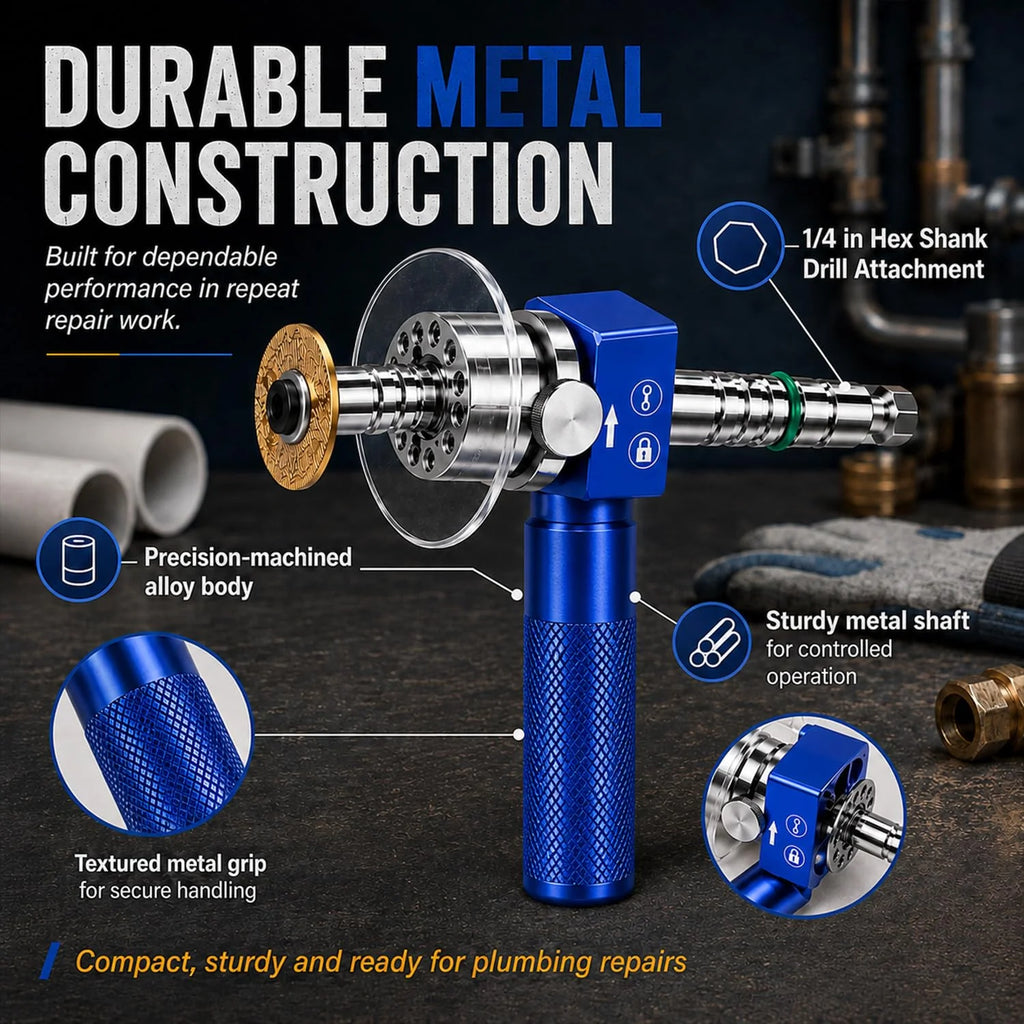 PVC Internal Pipe Cutter, 1-1/4 in Drill-Powered Inside Cutter – image 5