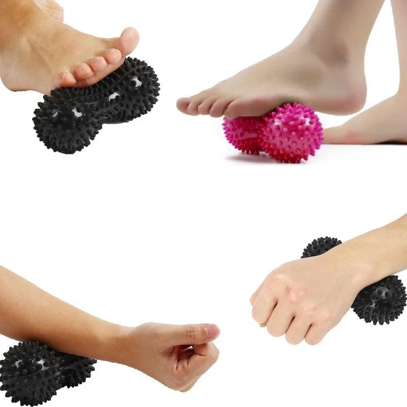 Peanut Massage Ball – Double Lacrosse Ball for Back, Neck and Feet – image 2