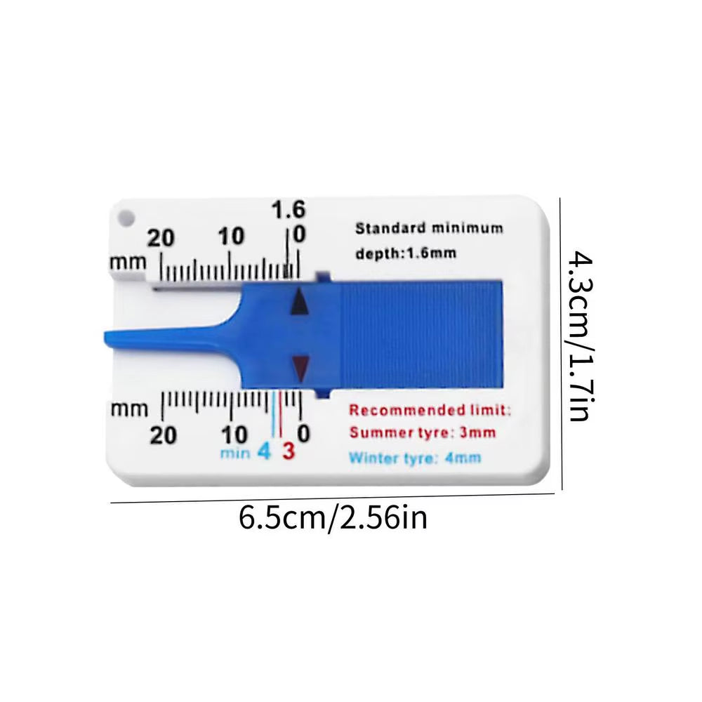 Tire Tread Depth Gauge 0-20mm Slide Ruler for Cars & Trucks – image 8