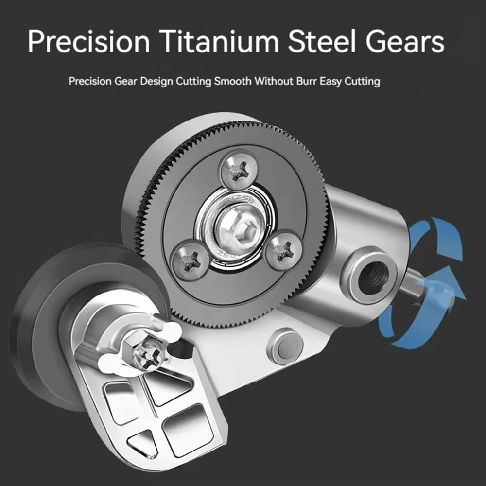 Drill Attachment Metal Sheet Nibbler - Plate Cutter Shear Tool for Power Drills