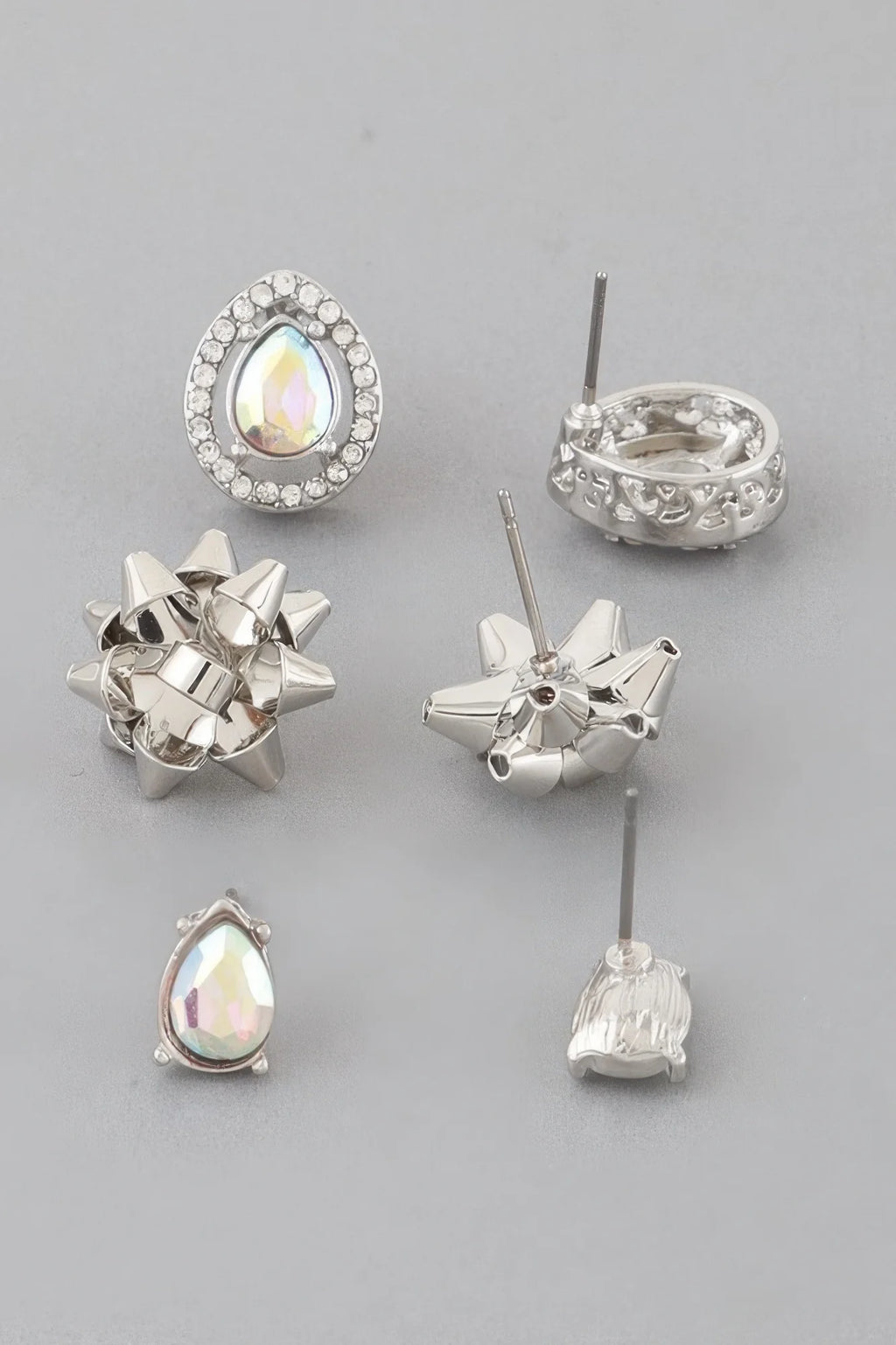 Teardrop Stud Earring Set - Jeweled Earrings Gift Set – image 5