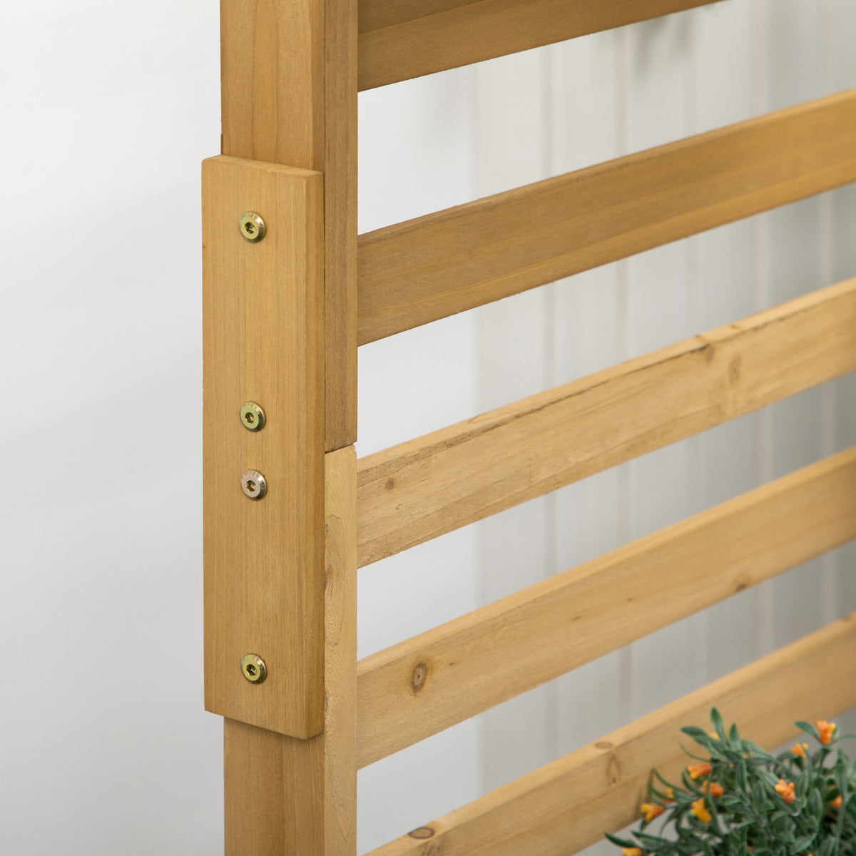 Wooden Trellis Plant Stand with 5 Planter Boxes, Freestanding – image 8