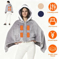 Wearable Heated Blanket Hoodie, USB Powered Flannel with 3 Heat Levels