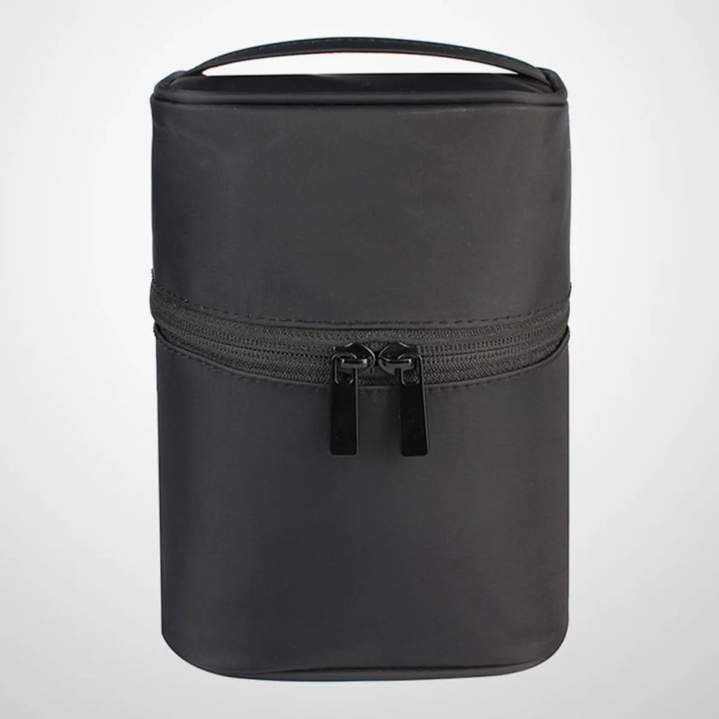 Toiletry Bag – Waterproof Nylon with Top Handle, Black – image 7