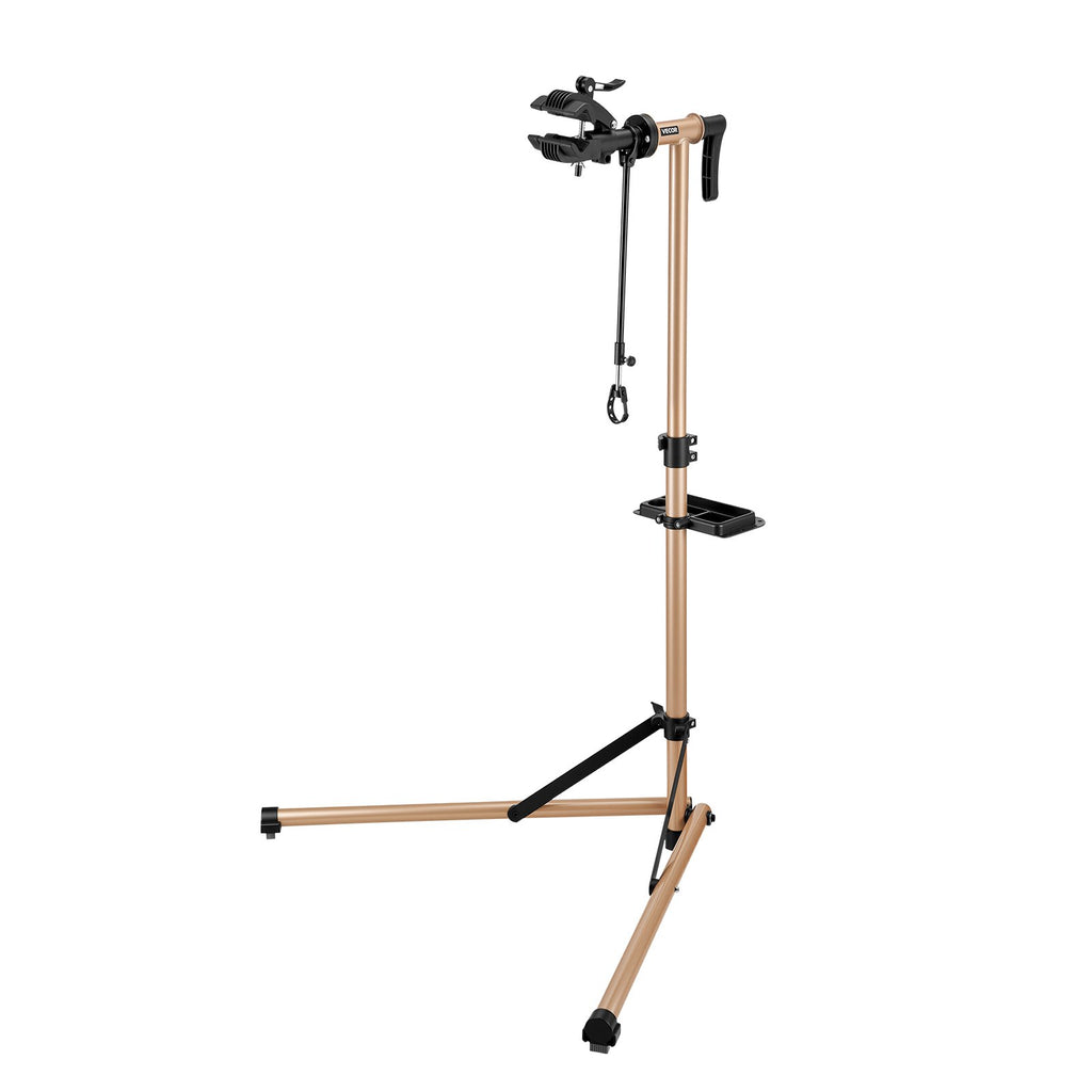 Bike Repair Stand, 88 lb Foldable Work Stand with Tool Tray